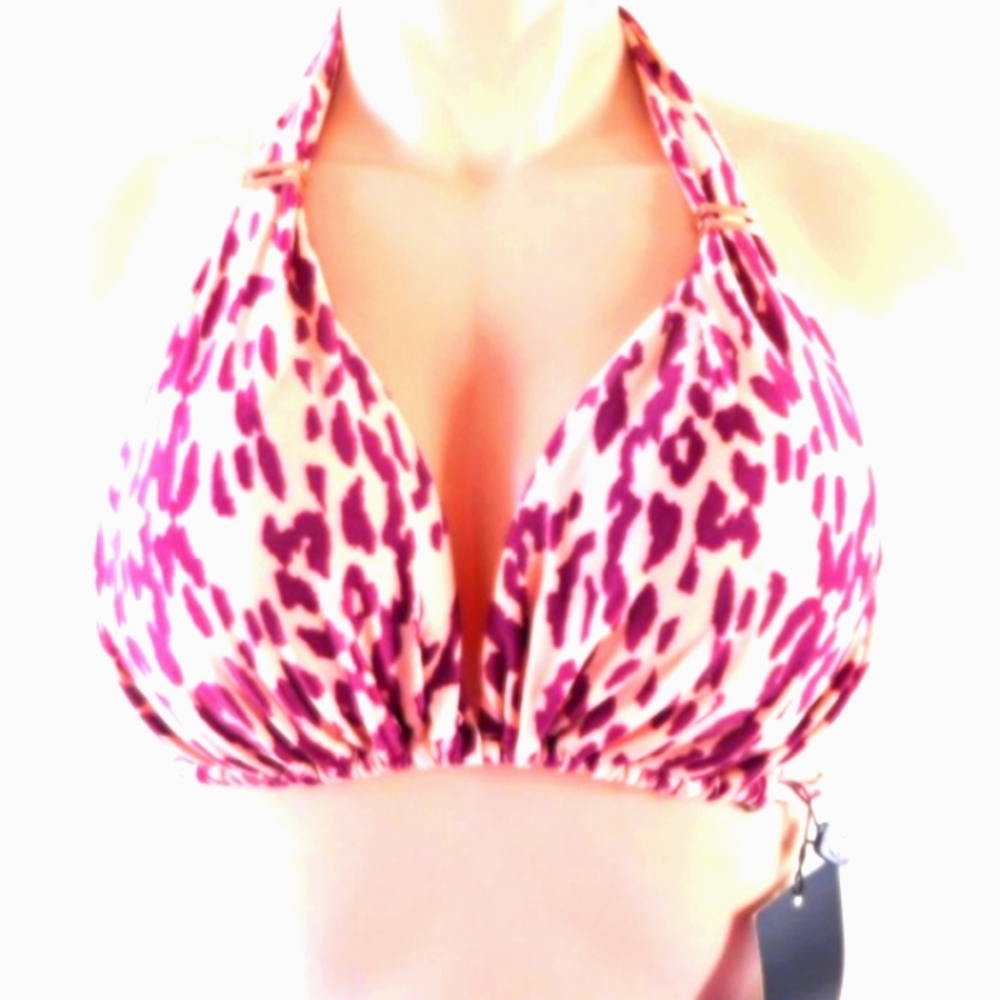 VIX MEDIUM Women New Bikini Swimwear Bali Dark Bia Tube Top Animal Print Swim